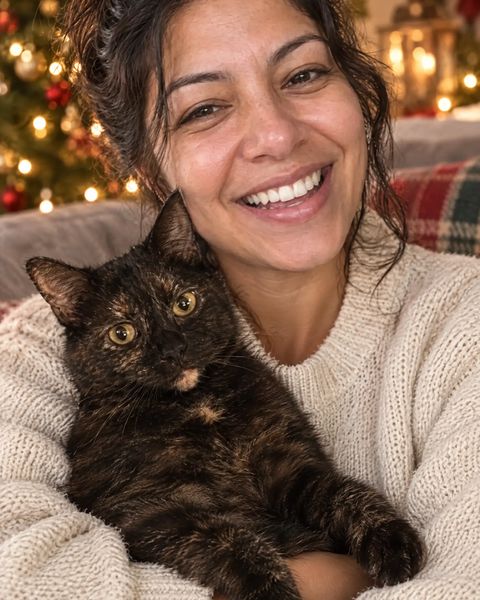 Christmas on the couch, an example portrait